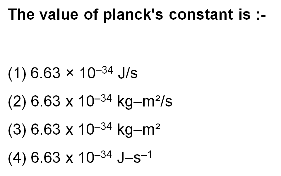 PHOTOELECTRICEFFECT Physics Chapter Wise Practice Problems